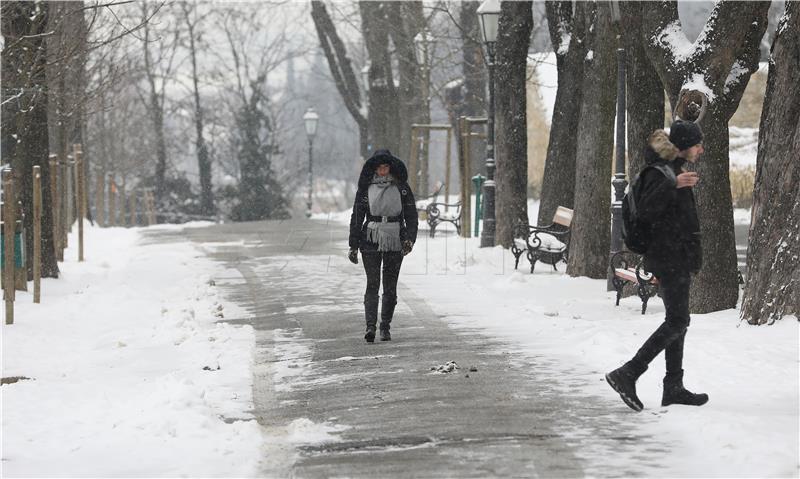 Novi snijeg u Zagrebu