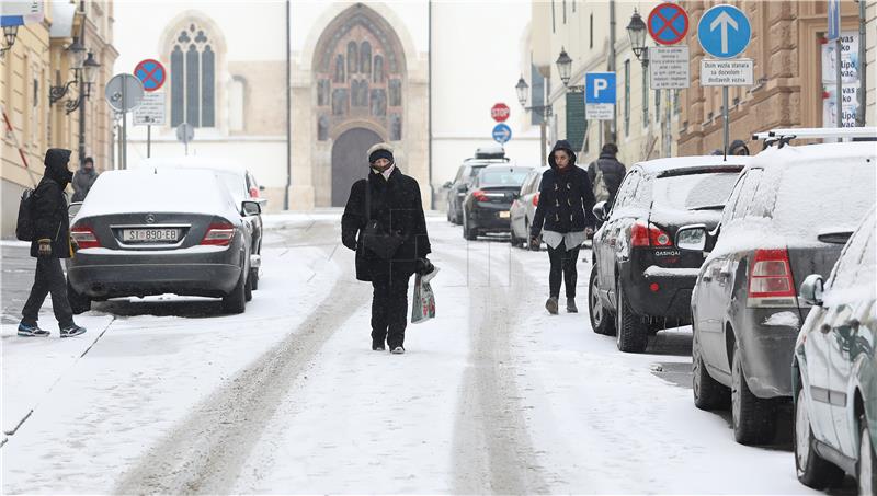 Novi snijeg u Zagrebu