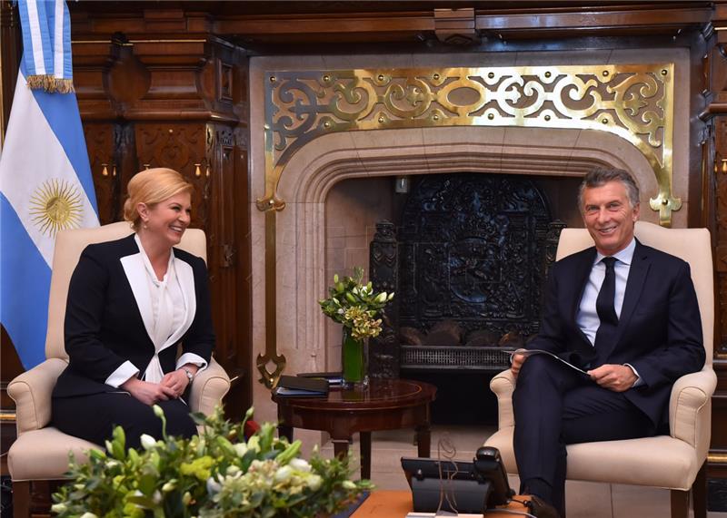 Grabar-Kitarovic talks with Argentinian counterpart