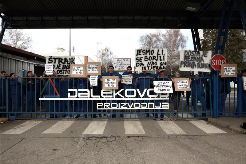 Velika Gorica: Štrajk u Dalekovod Proizvodnji