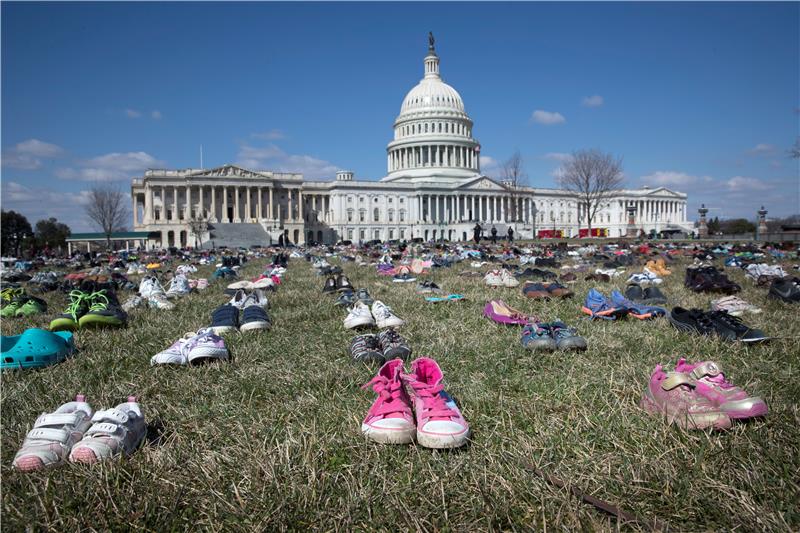 USA GUN VIOLENCE CAPITOL MONUMENT