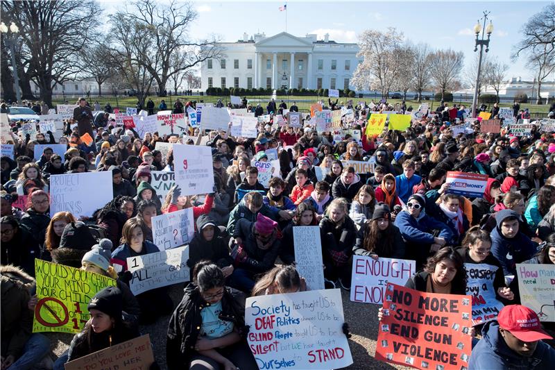 USA NATIONAL SCHOOL WALKOUT GUNS