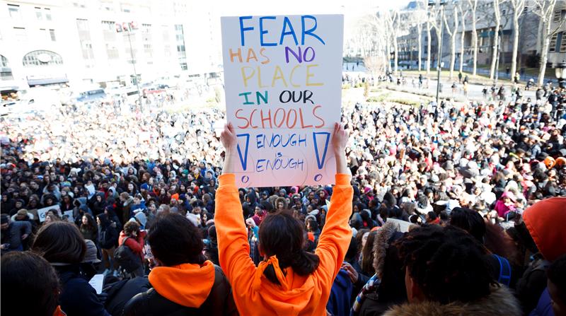 USA NEW YORK NATIONAL STUDENT WALKOUT