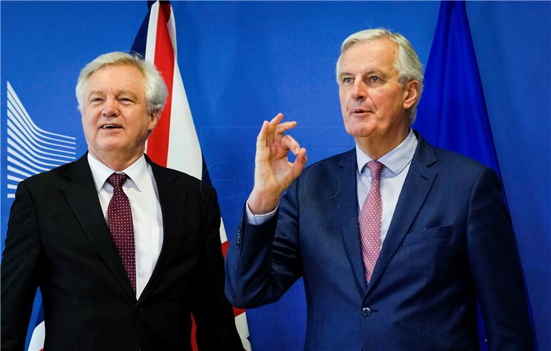 BELGIUM EU BREXIT BARNIER DAVIS