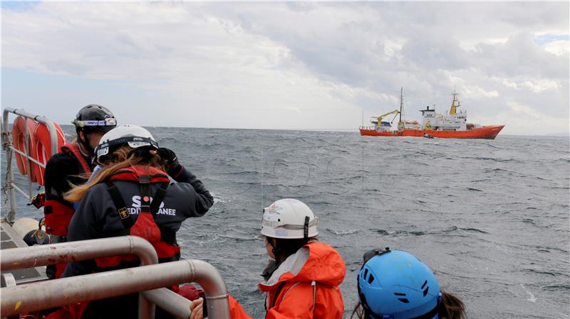 AT SEA LIBYA MIGRATION RESCUE