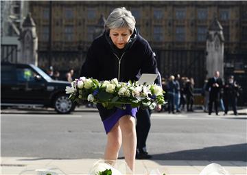 BRITAIN WESTMINSTER TERROR ATTACK ANNIVERSARY