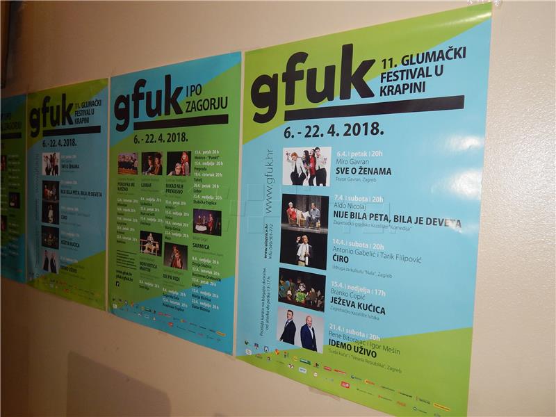 Glumački festival u Krapini od 6. travnja