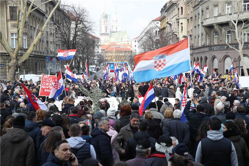 Protest against Istanbul Convention starts in Zagreb