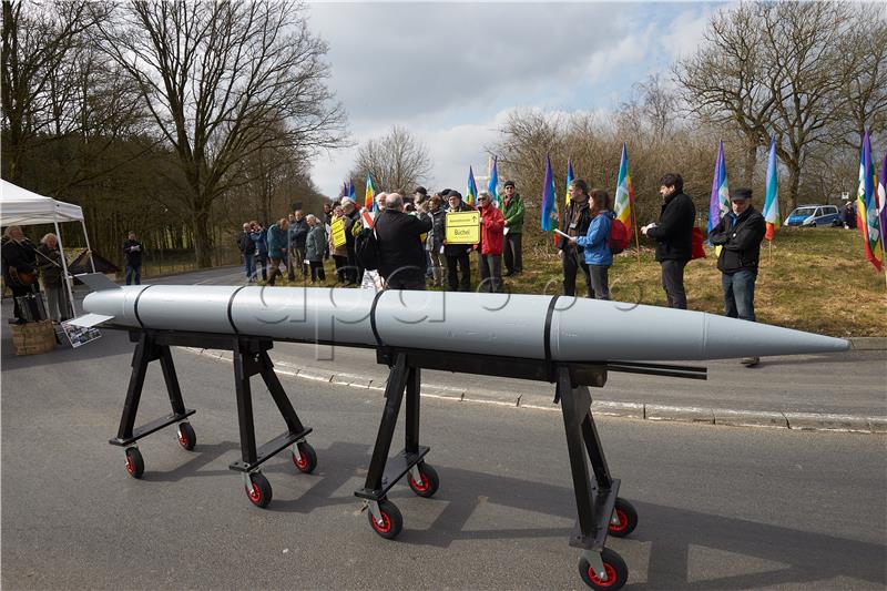 Protest against nuclear weapons in Germany