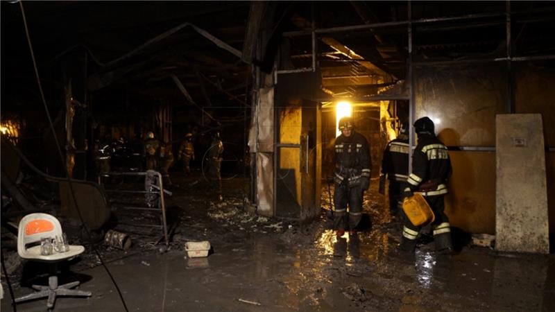 RUSSIA SHOPPING CENTER FIRE AFTERMATH