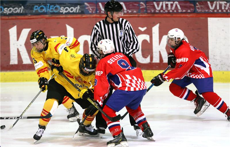 IIHF U18 Svjetsko prvenstvo u hokeju na ledu: Hrvatska - Španjolska