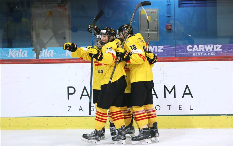 IIHF U18 Svjetsko prvenstvo u hokeju na ledu: Hrvatska - Španjolska