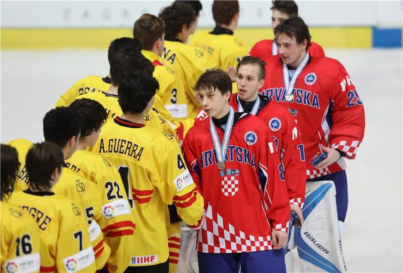 IIHF U18 Svjetsko prvenstvo u hokeju na ledu: Hrvatska - Španjolska