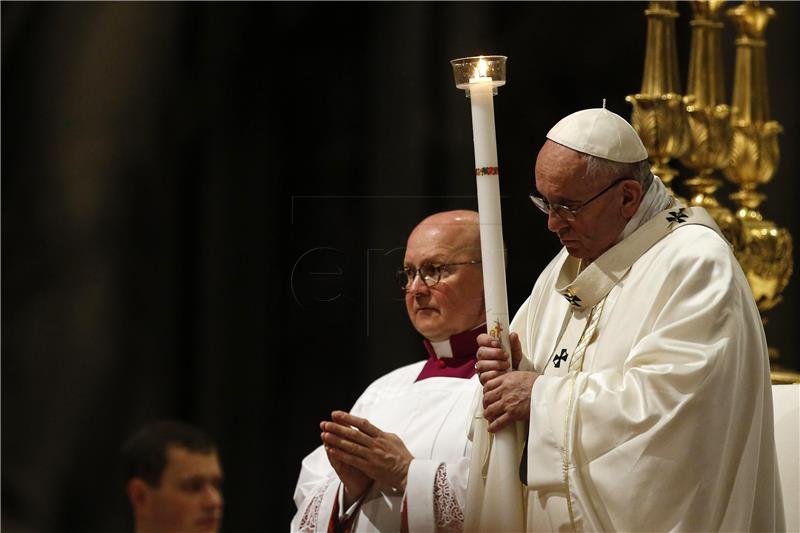 VATICAN HOLY WEEK POPE EASTER MASS