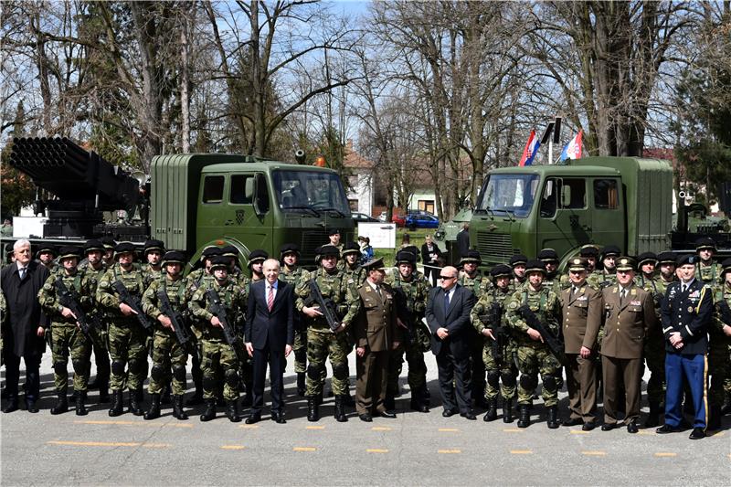 Svečani ispraćaj 2. hrvatskog kontingenta u sklopu NATO ojačane prednje prisutnosti u Republiku Poljsku