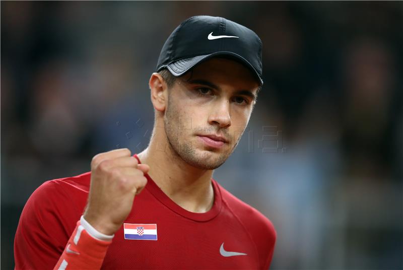 Davis Cup, Hrvatska - Kazahstan, Ćorić - Kukuškin