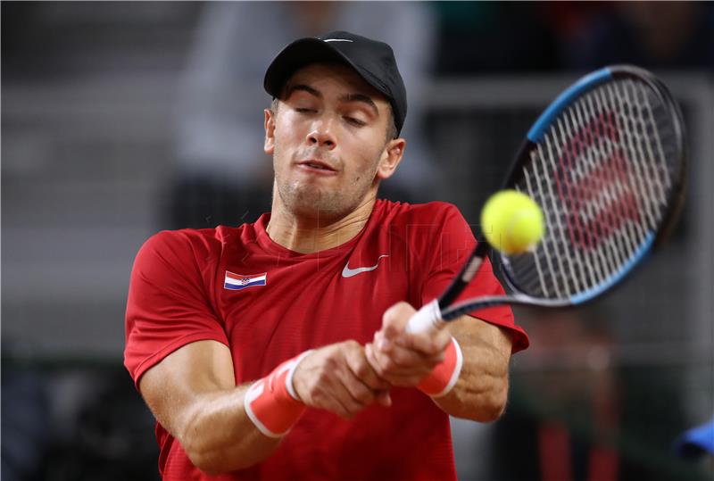 Davis Cup, Hrvatska - Kazahstan, Ćorić - Kukuškin