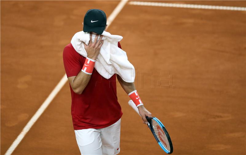 Davis Cup, Hrvatska - Kazahstan, Ćorić - Kukuškin