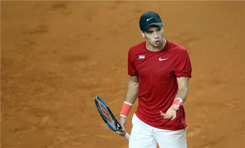 Davis Cup, Hrvatska - Kazahstan, Ćorić - Kukuškin