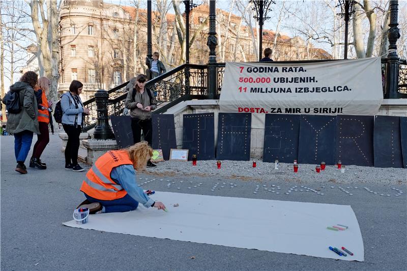 Rally of solidarity with Syrians held in Zagreb