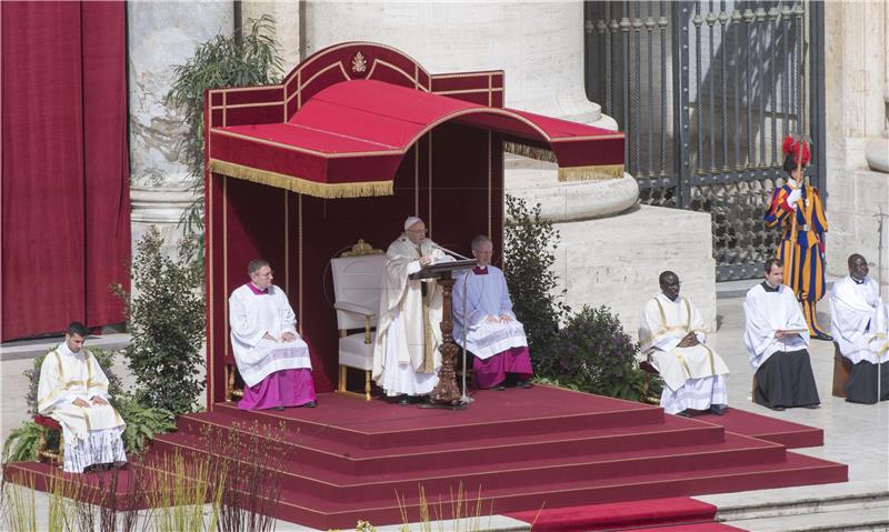 VATICAN POPE FRANCIS MASS