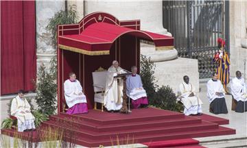 VATICAN POPE FRANCIS MASS