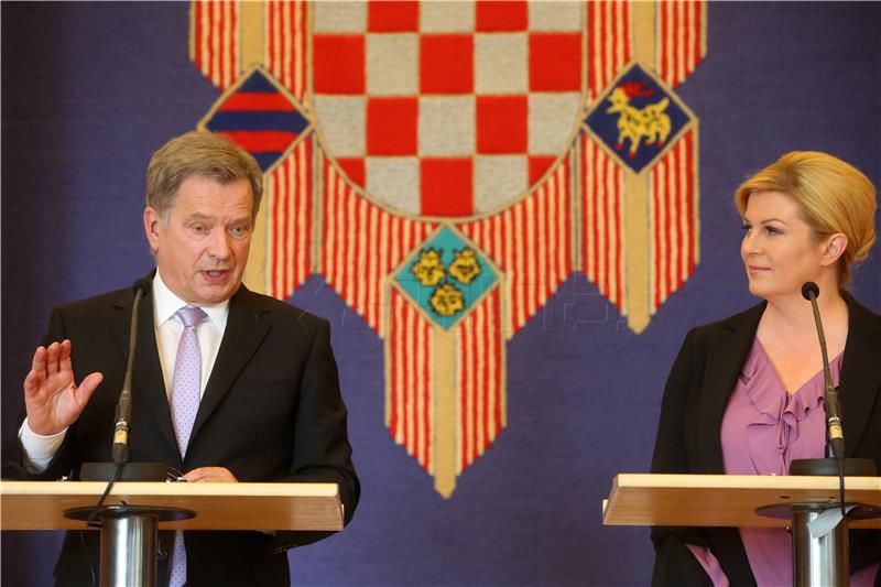 President says Croatia counting on closer cooperation with Finland within EU