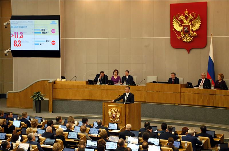 RUSSIA POLITICS PARLIAMENT DUMA REPORT