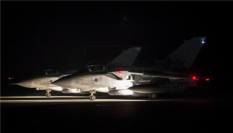 BRITAIN DEFENCE JETS STRIKE CHEMICAL WEAPON FACILITY IN SYRIA