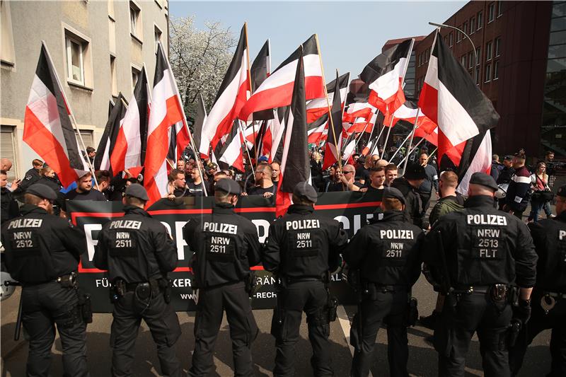 Anti-refugee demonstration in Dortmund