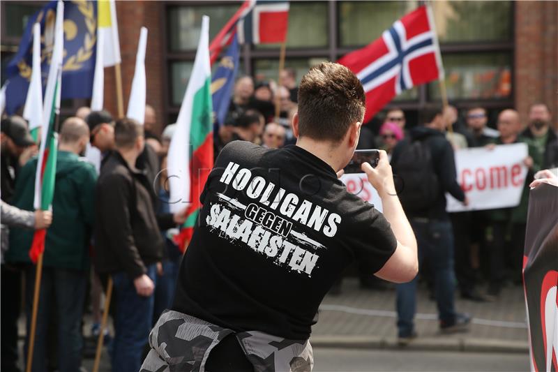 Anti-refugee demonstration in Dortmund