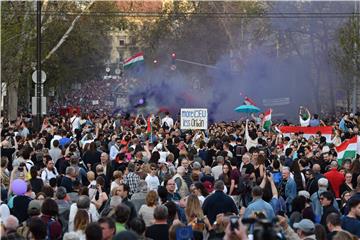 HUNGARY PROTEST