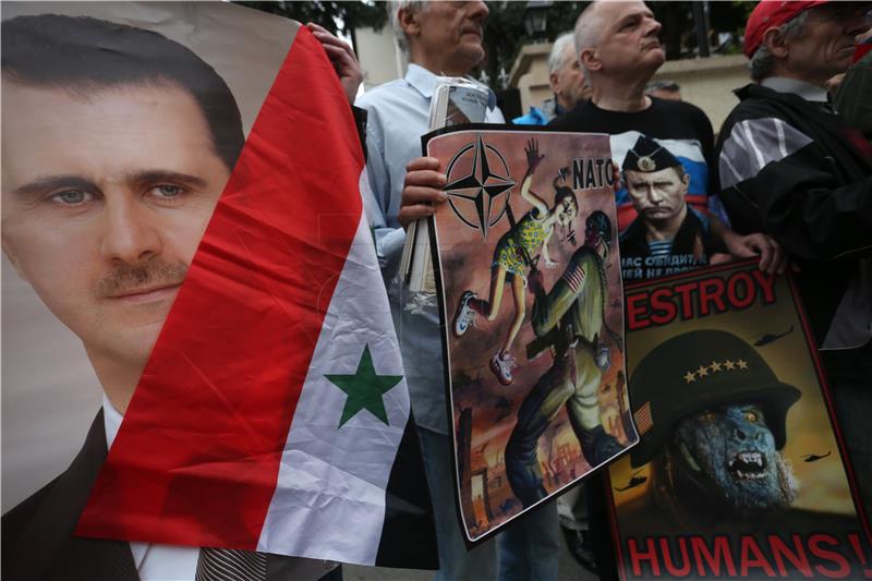 SERBIA SYRIA ATTACKS PROTEST