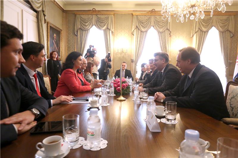 Croatian PM, Ukrainian deputy PM hold talks