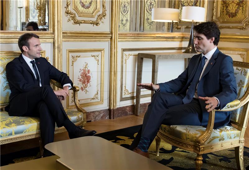 Trudeau u Parizu hvali CETU zajedno s Macronom