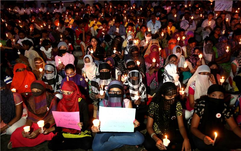 INDIA PROTEST AND CANDEL LIGHT VIGIL FOR RAPE VICTIM&#xA;