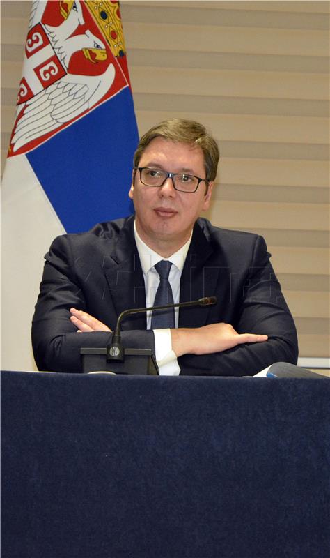 Vucic says stomping on Croatian flag cannot be tolerated, regrets that Jandrokovic's visit was cut short