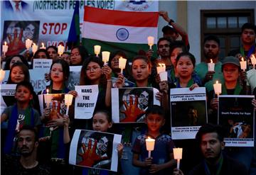 INDIA PROTEST AND CANDEL LIGHT VIGIL FOR RAPE VICTIM&#xA;