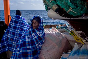 AT SEA LIBYA MEDITERRANEAN SEA MIGRATION