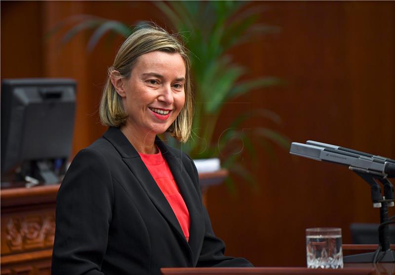 Mogherini says Montenegro's accession talks progressing well