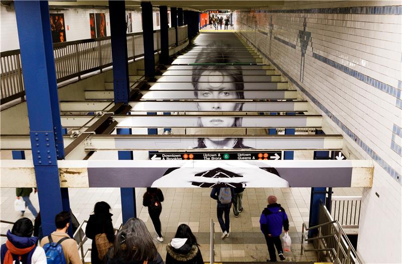 USA NEW YORK DAVID BOWIE SUBWAY STATION