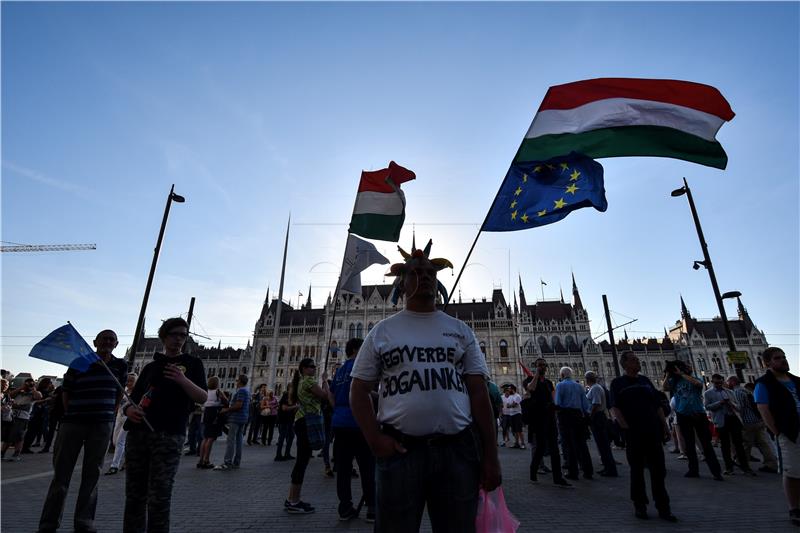 HUNGARY PROTEST