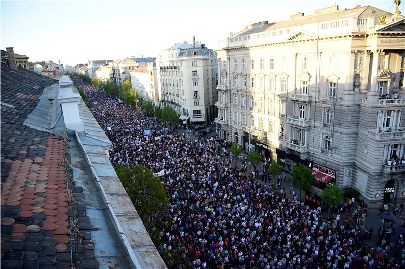 HUNGARY PROTEST