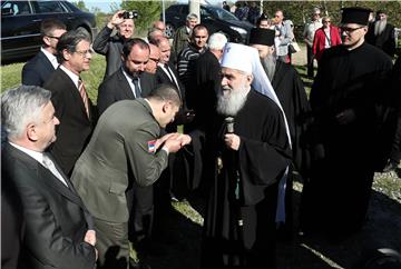 Patrijarh srpski Irinej na molitvenom skupu u Mlaki