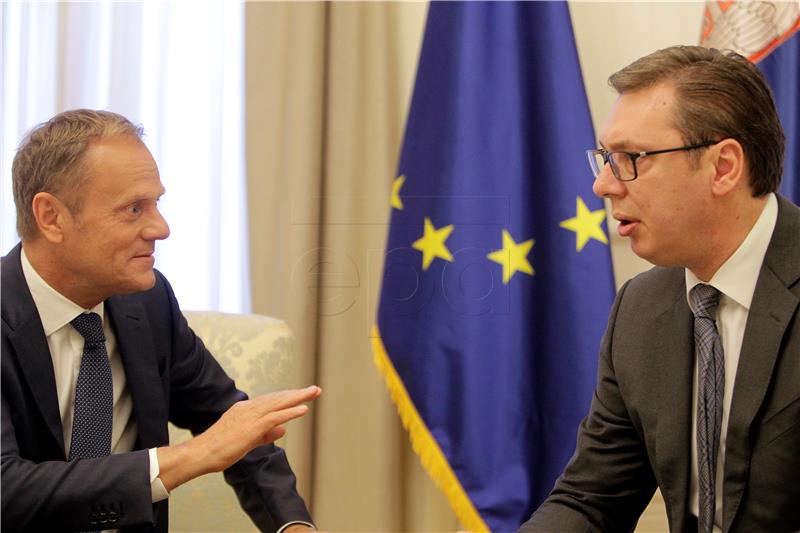 Vučić i Tusk: problem Kosova vrlo je teško pitanje za Srbiju 