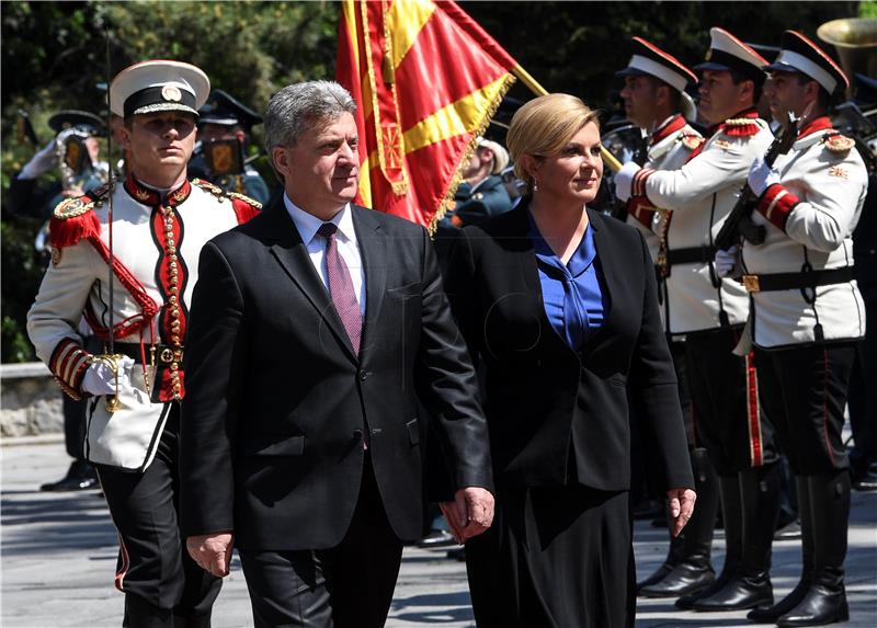 FYROM CROATIA PRESIDENT VISIT