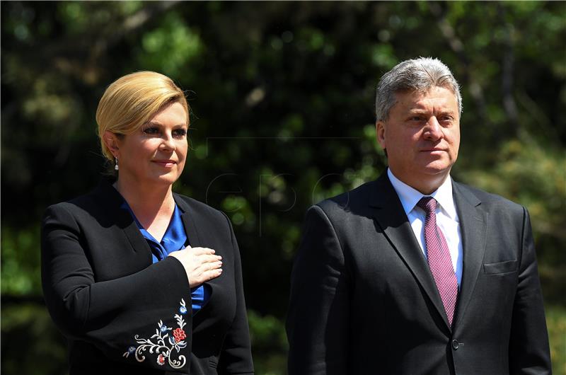 Macedonian and Croatian presidents discuss stepping up economic cooperation