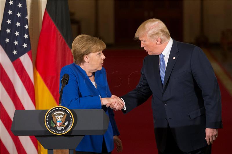 USA GERMANY TRUMP MERKEL