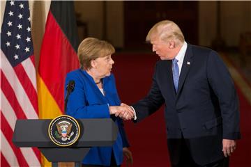 USA GERMANY TRUMP MERKEL