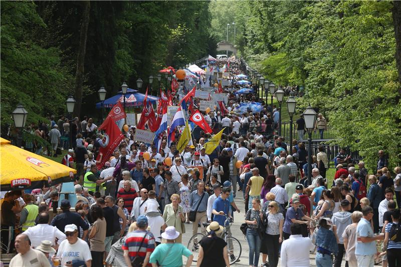 Sindikati obilježili Praznik rada u Parku Maksimir